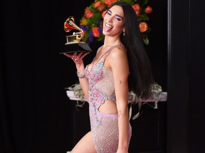 Stars In Sheer Dresses at the Grammys