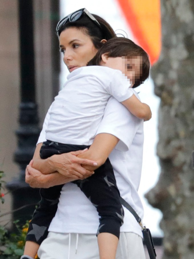 Eva Longoria & Santiago in Barcelona