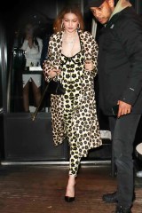 Gigi Hadid is seen leaving L'Avenue Restaurant. 03 Mar 2022 Pictured: GiGi Hadid. Photo credit: Raw Image LTD/MEGA TheMegaAgency.com +1 888 505 6342 (Mega Agency TagID: MEGA834094_002.jpg) [Photo via Mega Agency]