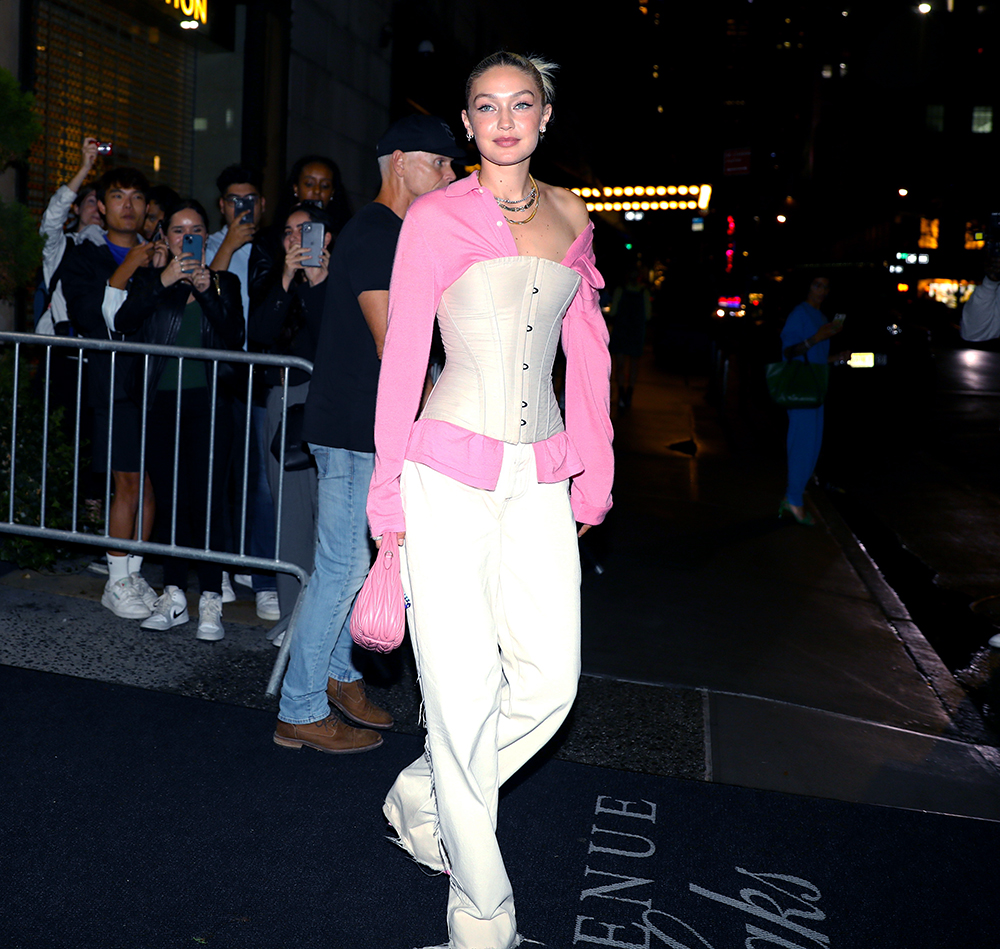 Gigi Hadid At Saks Fifth Avenue In NYC