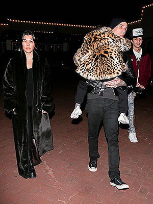 Kourtney Kardashian, Travis Barker, Reign Disick