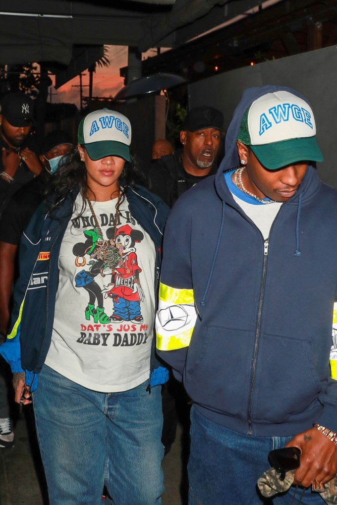 Rihanna & ASAP Rocky Do Dinner At Craig’s