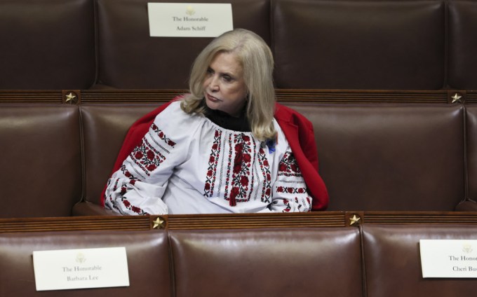 Rep. Carolyn Maloney In Traditional Ukrainian Garb