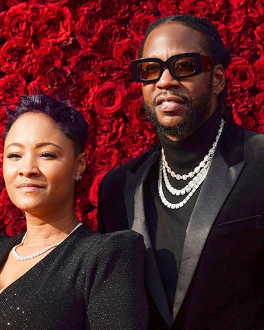 Kesha Ward, 2 Chainz, Tauheed Epps. Kesha Ward, left, and 2 Chainz pose for a photo on the red carpet at the grand opening of Tyler Perry Studios, in Atlanta
Grand Opening of Tyler Perry Studios, Atlanta, USA - 05 Oct 2019