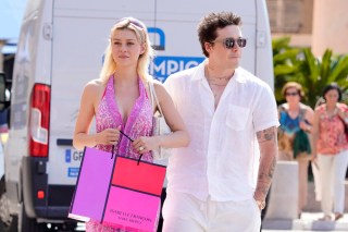 EXCLUSIVE: Brooklyn Beckham and his wife Nicola Peltz continue their honeymoon having lunch at the Club 55 in St-Tropez. 30 Jun 2022 Pictured: Brooklyn Beckham and his wife Nicola Peltz. Photo credit: EliotPress / MEGA TheMegaAgency.com +1 888 505 6342 (Mega Agency TagID: MEGA873615_012.jpg) [Photo via Mega Agency]