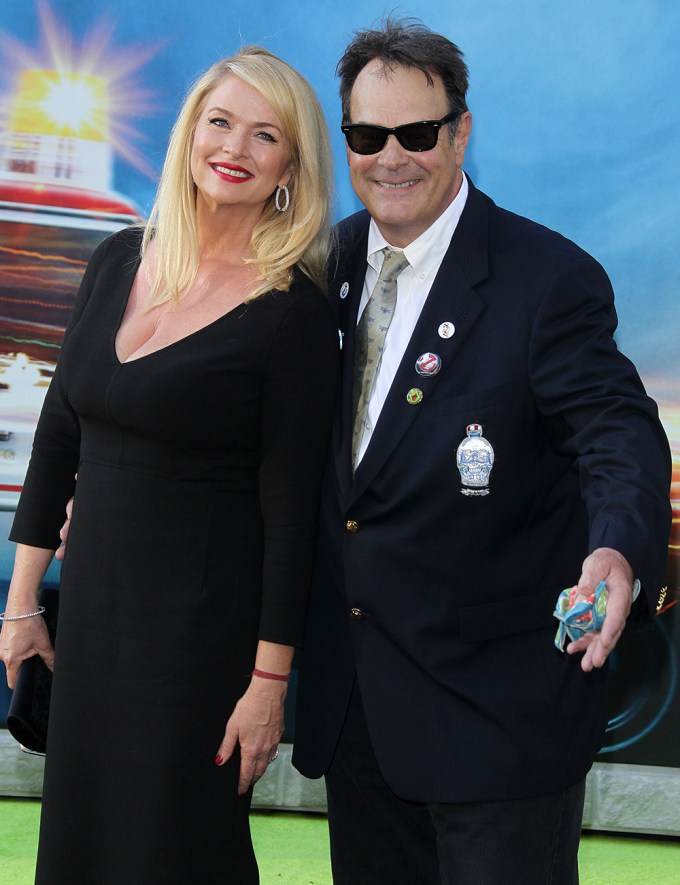 Dan Aykroyd & Donna Dixon looking happy together