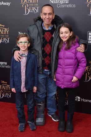 Gilbert Gottfried, Max Gottfried, Lily Aster Gottfried
'Beauty and the Beast' film premiere, Arrivals, New York, USA - 13 Mar 2017