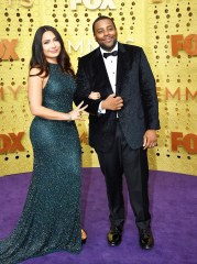 Kenan Thompson, Christina Evangeline. Christina Evangeline, left, and Kenan Thompson arrive at the 71st Primetime Emmy Awards, at the Microsoft Theater in Los Angeles
71st Primetime Emmy Awards - Arrivals, Los Angeles, USA - 22 Sep 2019