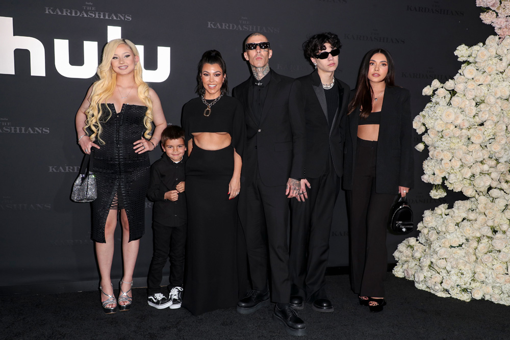 Alabama Barker, Reign Disick, Kourtney Kardashian, Travis Barker, Landon Barker and Atiana De La Hoya
'The Kardashians' TV Show premiere, Los Angeles, Califrnia, USA - 07 Apr 2022