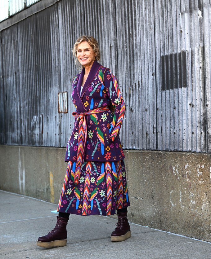 Lauren Hutton outside