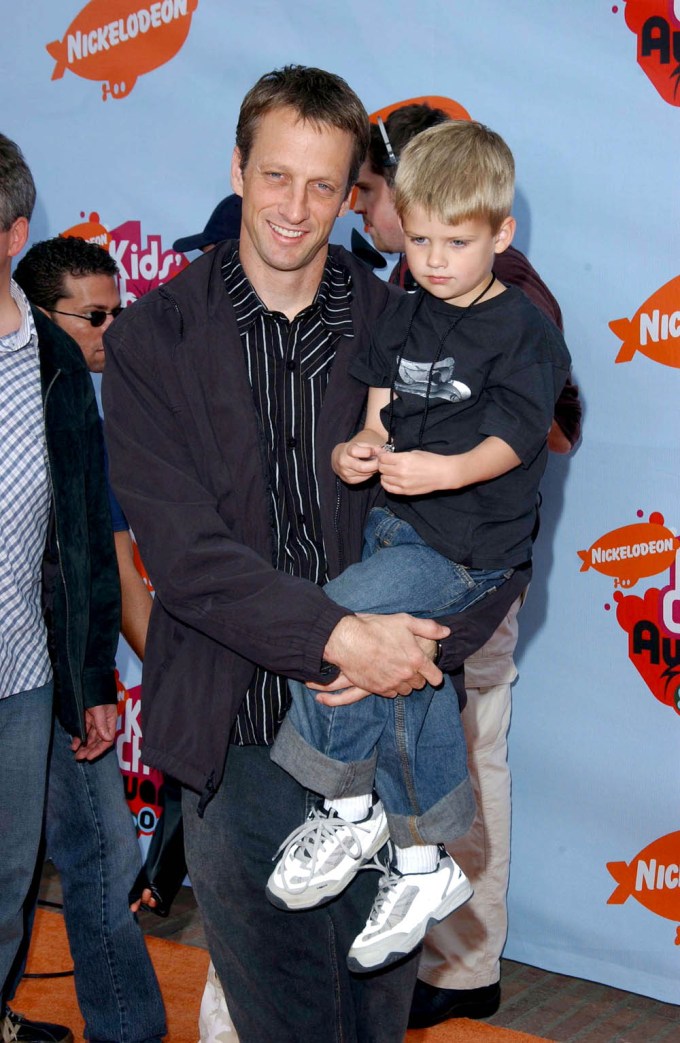 Tony Hawk & Son Spencer in 2004