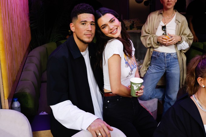 Devin Booker & Kendall Jenner pose