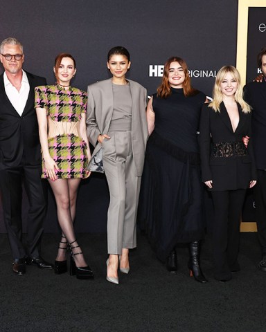 Alexa Demie, Hunter Schafer, Eric Dane, Maude Apatow, Zendaya, Barbie Ferreira, Sydney Sweeney, Sam Levinson and Colman Domingo
'Euphoria' FYC event, Academy Museum, Los Angeles, California, USA - 20 Apr 2022