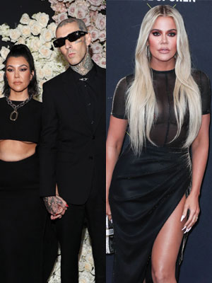 Kourtney Kardashian, Travis Barker, Khloe Kardashian