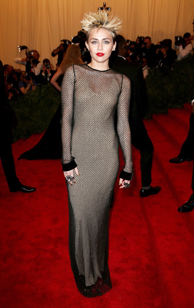 Miley Cyrus At The 2013 Met Gala
