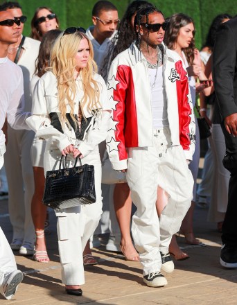 Malibu, CA  - It seems that Avril Lavigne and ex Tyga are on good terms, despite calling it quits last month after dating for nearly four months. Both were spotted together for a party on the 4th of July at Nobu in LA.

Pictured: Tyga, Avril Lavigne

BACKGRID USA 4 JULY 2023 

BYLINE MUST READ: affinitypicture / BACKGRID

USA: +1 310 798 9111 / usasales@backgrid.com

UK: +44 208 344 2007 / uksales@backgrid.com

*UK Clients - Pictures Containing Children
Please Pixelate Face Prior To Publication*