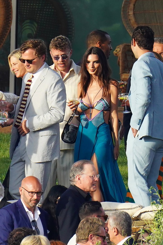 Emily Ratajkowski at the wedding