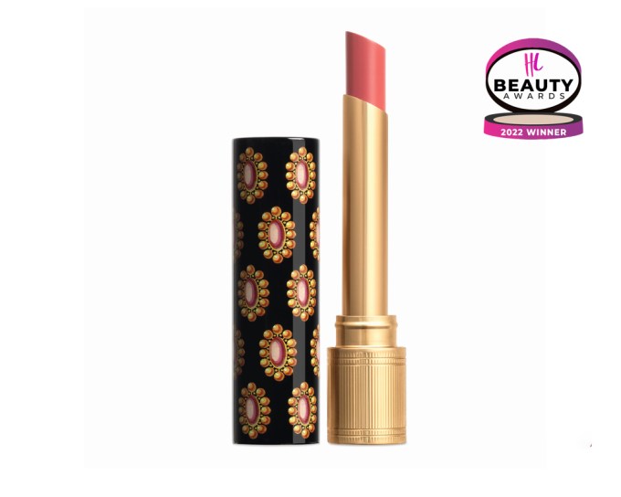 BEST LIPSTICK – Gucci Rouge De Beauté Brillant, $42, sephora.com