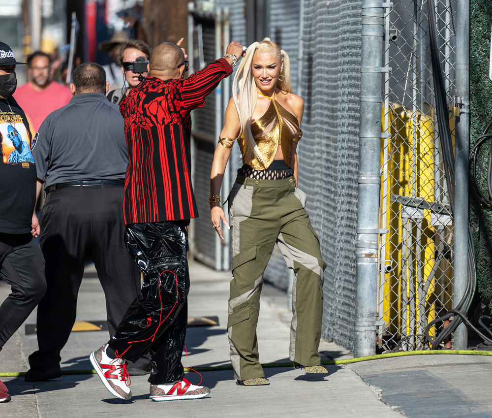 Sean Paul is seen at "Jimmy Kimmel Live" in Los Angeles, California. 13 Jul 2022 Pictured: Sean Paul,Gwen Stefani. Photo credit: RB/Bauergriffin.com / MEGA TheMegaAgency.com +1 888 505 6342 (Mega Agency TagID: MEGA877796_006.jpg) [Photo via Mega Agency]