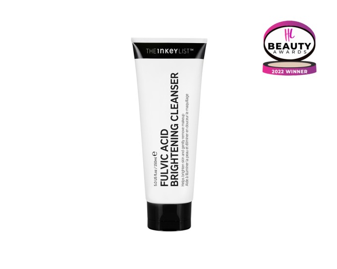 BEST CLEANSER – The Inkey List Fulvic Acid Brightening Cleanser, $11, theinkeylist.com