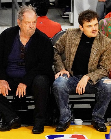 Jack Nicholson at game three of the Western Conference Finals between the Los Angeles Lakers and the Denver Nuggets at Crypto.com Arena.Pictured: Jack Nicholson,Raymond NicholsonRef: SPL7257820 200523 NON-EXCLUSIVEPicture by: London Entertainment / SplashNews.comSplash News and PicturesUSA: 310-525-5808UK: 020 8126 1009eamteam@shutterstock.comWorld Rights