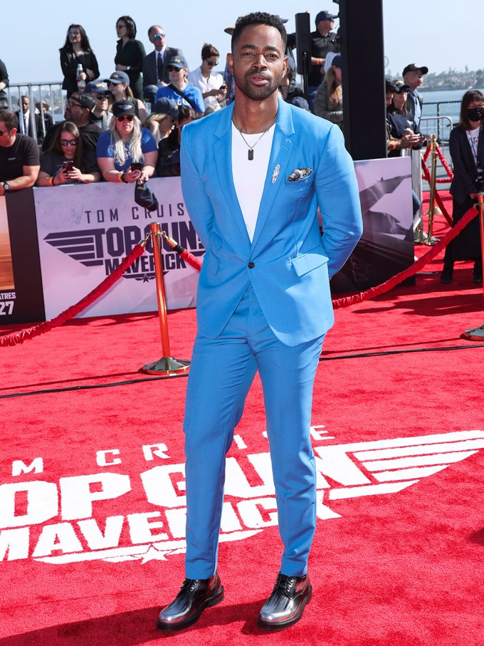 Jay Ellis in blue