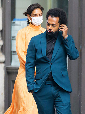 Katie Holmes Bobby Wooten May 26, 2022 NYC