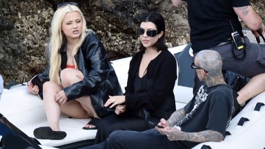 alabama barker, kourtney kardashian, travis barker