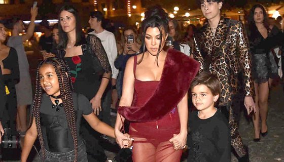 Kourtney Kardashian, North West and Reign Disick Italy 2022