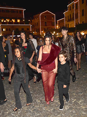 Kourtney Kardashian, North West, Reign Disick Italy May 2022