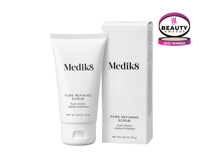 BEST EXFOLIATOR – Medik8 Pore Refining Scrub, $40, us.medik8.com