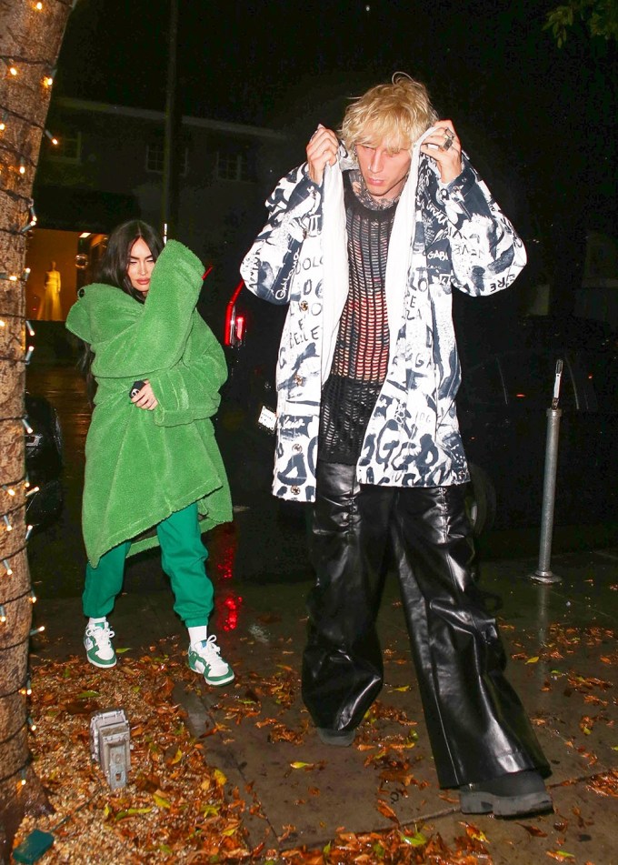 Megan Fox and Machine Gun Kelly at Dinner in LA