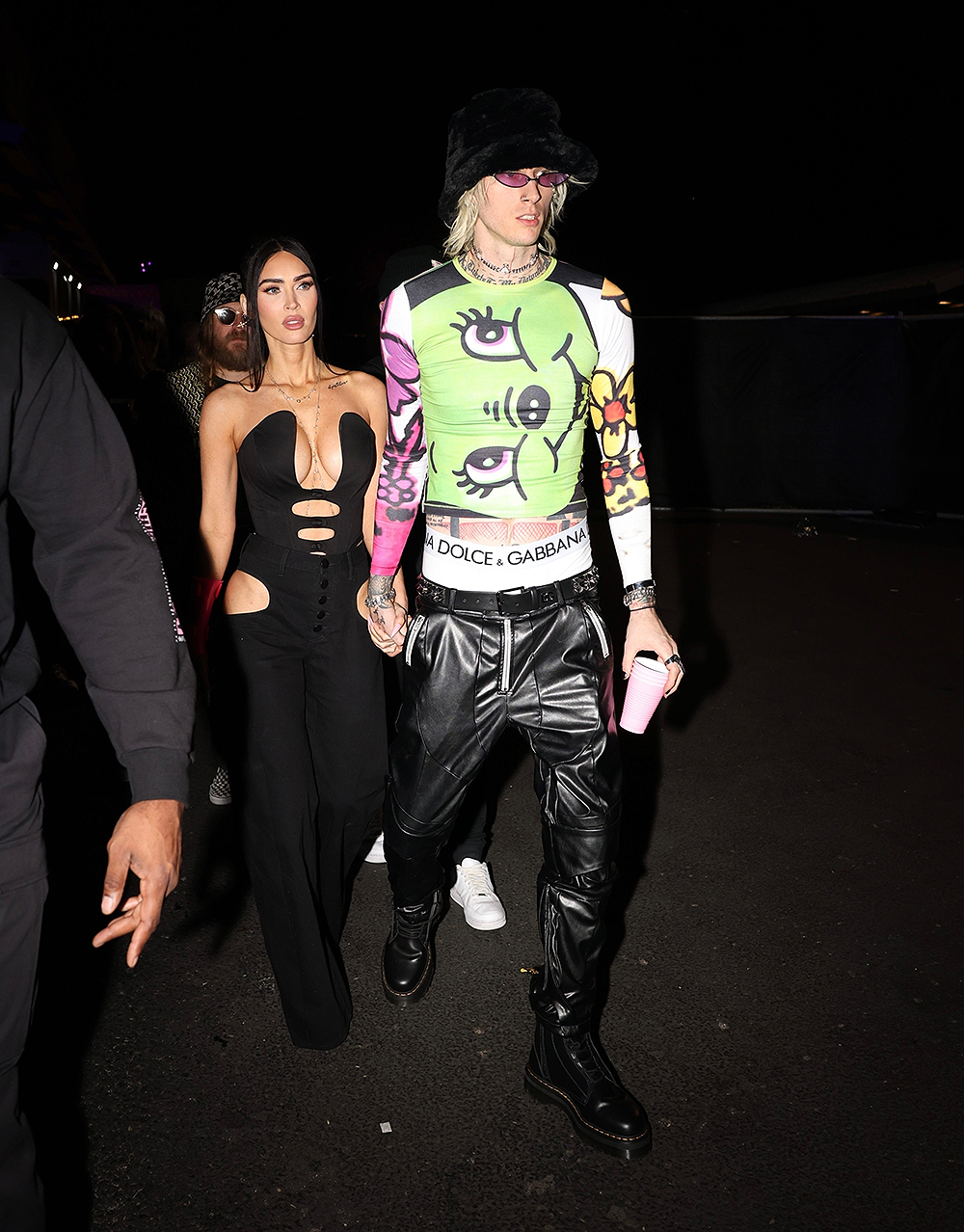 MGK and Megan Fox exit Drake's Super Bowl event in Arizona!