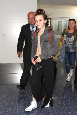 Millie Bobby Brown is seen at LAX in Los Angeles, California.

Pictured: Millie Bobby Brown
Ref: SPL1494811 090517 NON-EXCLUSIVE
Picture by: SplashNews.com

Splash News and Pictures
USA: +1 310-525-5808
London: +44 (0)20 8126 1009
Berlin: +49 175 3764 166
photodesk@splashnews.com

World Rights, No France Rights