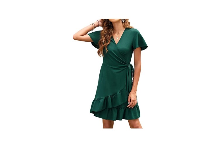 satin wrap dress reviews