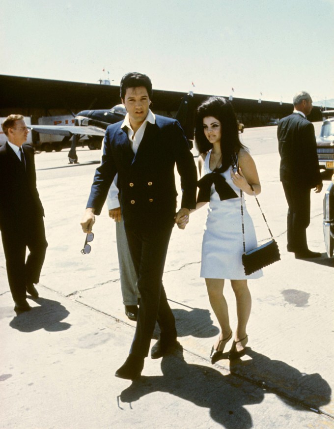 Elvis & Pricilla Touch Down