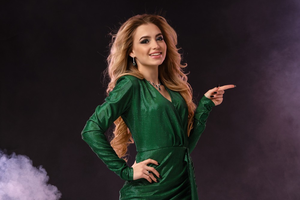 leading satin wrap dresses