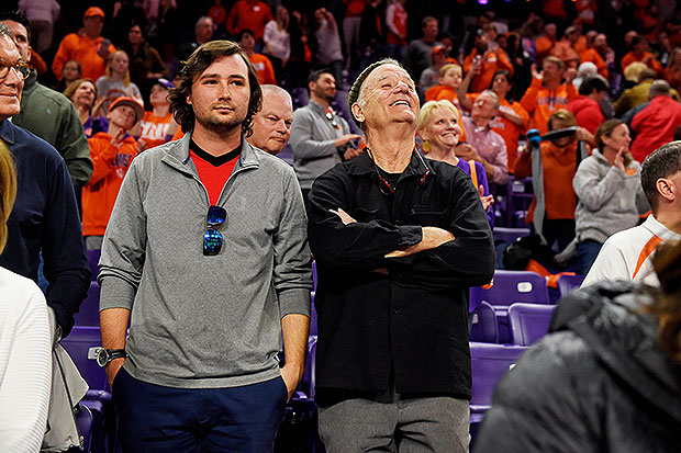 Jackson Murray and Bill Murray