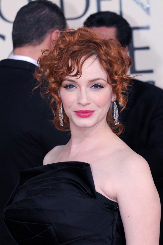 Christina Hendricks At The 2009 Golden Globe Awards