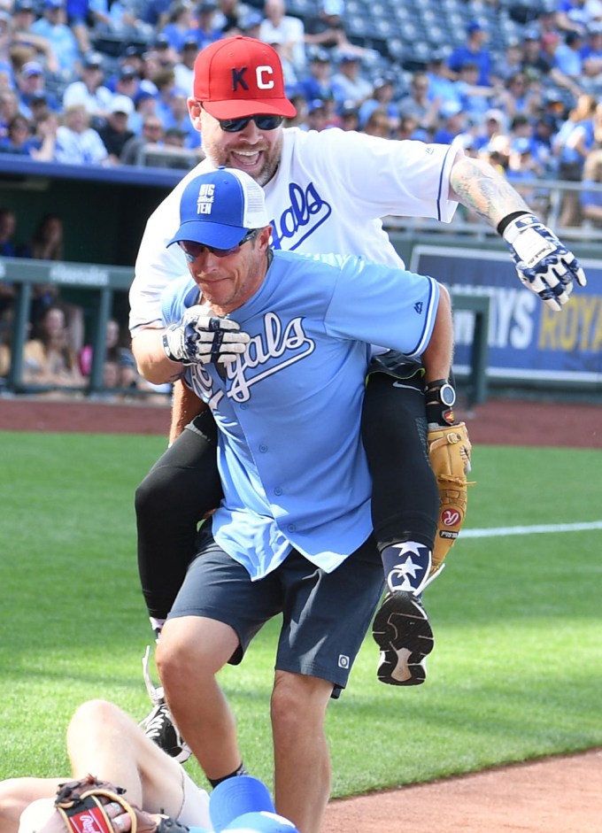 David Cookat Big Slick Celebrity Weekend Softball Game