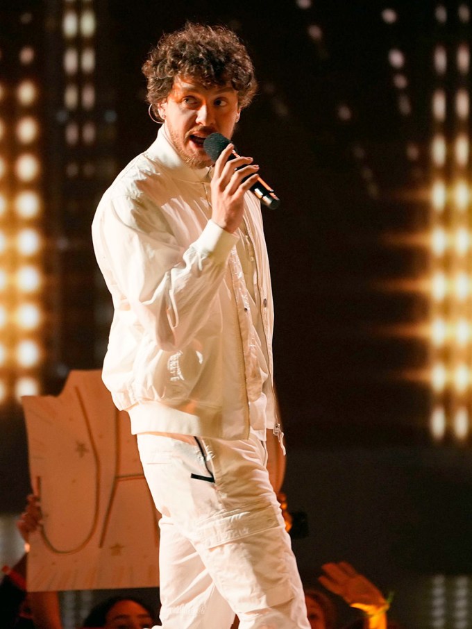 Jack Harlow performs at the 2022 Kids Choice Awards