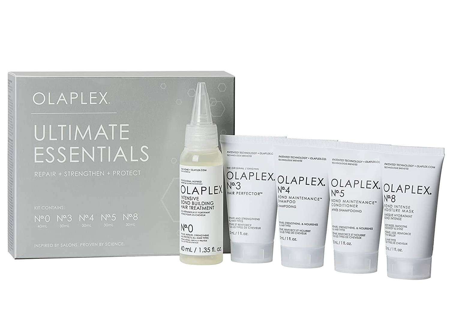 Olaplex's ultimate haircare essential kit in mini sizes