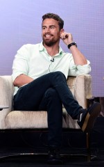 Theo James, a cast member in the PBS Masterpiece series "Sanditon," takes part in a panel discussion during the 2019 Television Critics Association Summer Press Tour at the Beverly Hilton, in Beverly Hills, Calif
2019 Summer TCA - PBS, Beverly Hills, USA - 29 Jul 2019