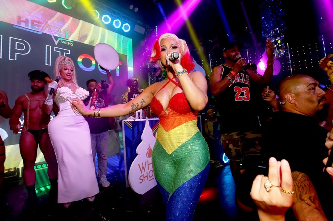 Cardi B and Whipshots Celebrate at WeHo Pride 2022