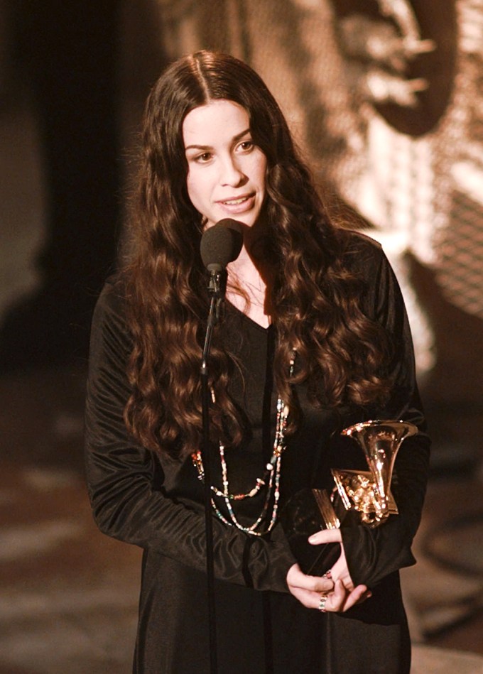 Alanis Morissette At The 1996 Grammys