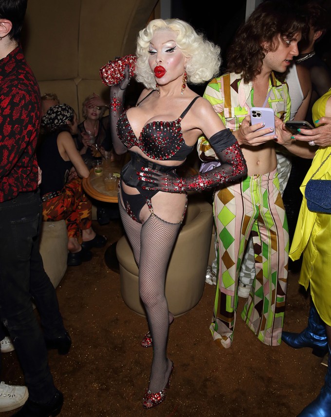 Amanda Lepore The BLONDS x Razr Fashion Show