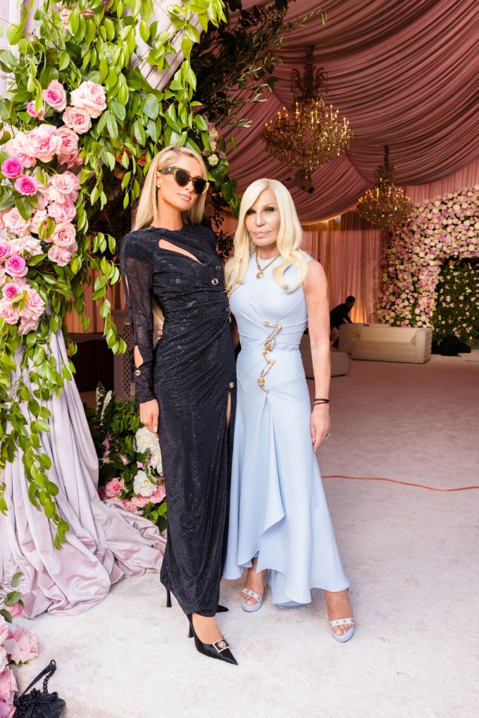 Paris Hilton & Donatella Versace