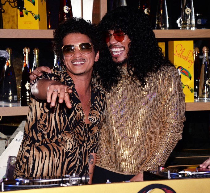 Bruno Mars and Anderson .Paak at CATCH Steak LA with SelvaRey Rum