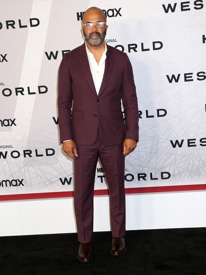 Jeffrey Wright Arrives In A Purple Ensemble