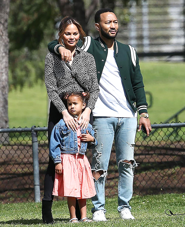 John Legend Chrissy Teigen and Luna